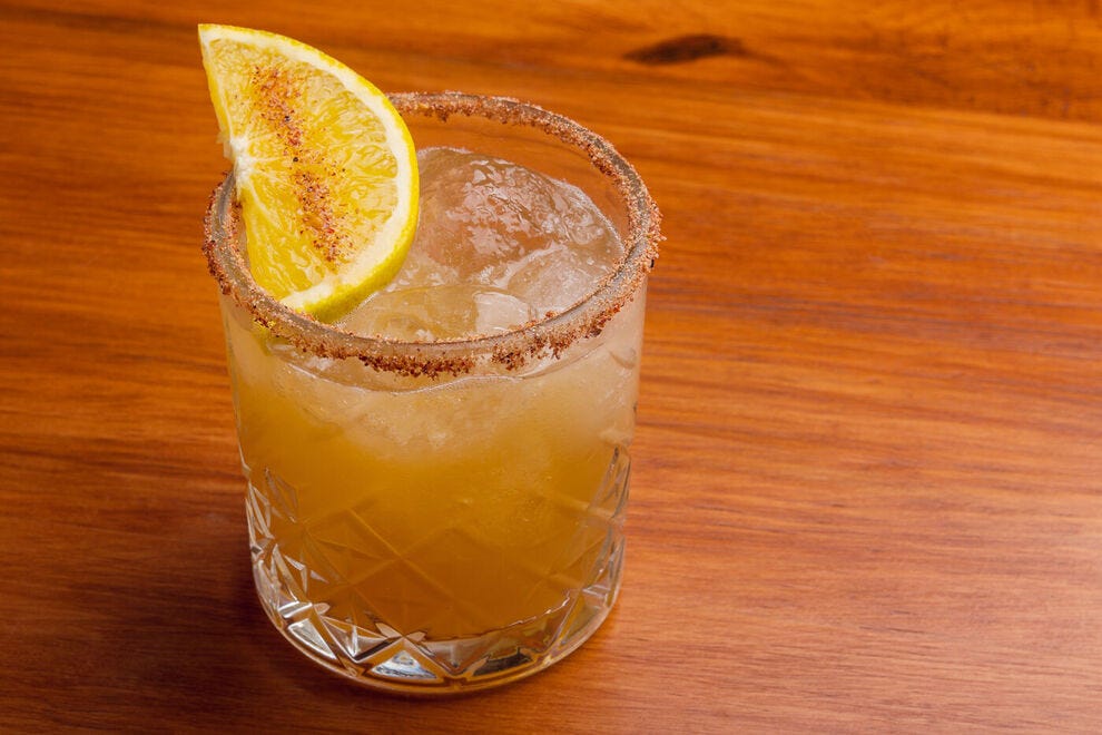 Citrus-based cocktails pair nicely with the smokiness of mezcal