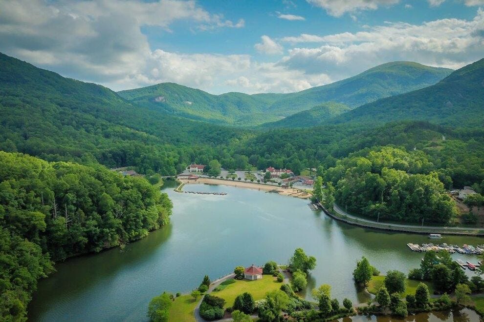 Major scenes from "Dirty Dancing" were filmed on Lake Lure