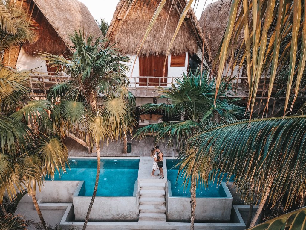 Couple on Honeymoon in Mexico