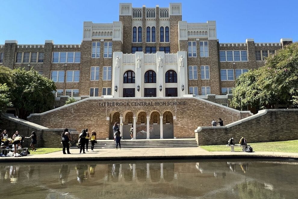 Designated a national historic site, Little Rock Central High School has a Visitor Center that offers ranger-led tours of school grounds and nearby sites