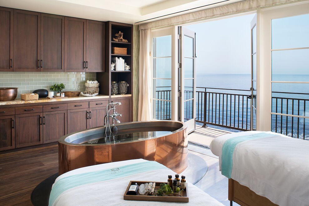 Listen to the sound of the waves during your spa treatment at Terranea