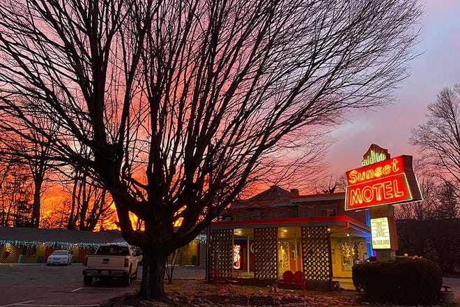 Find a comfortable roadside respite at The Sunset Motel