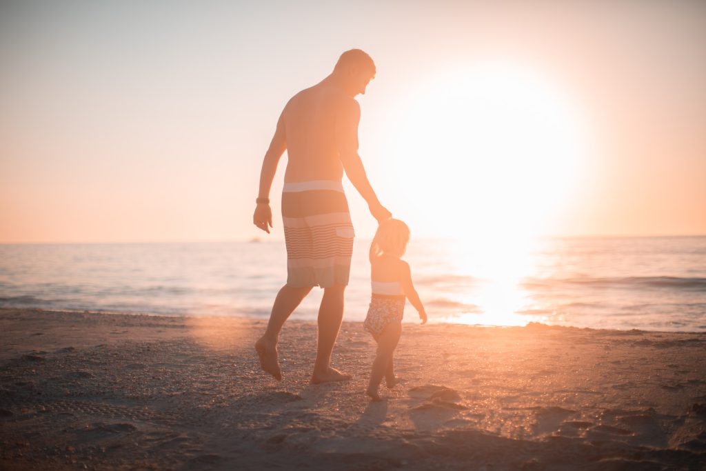 Man holding child