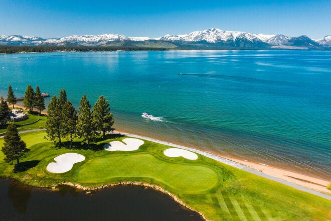 Edgewood Tahoe Golf Course on the shores of Lake Tahoe